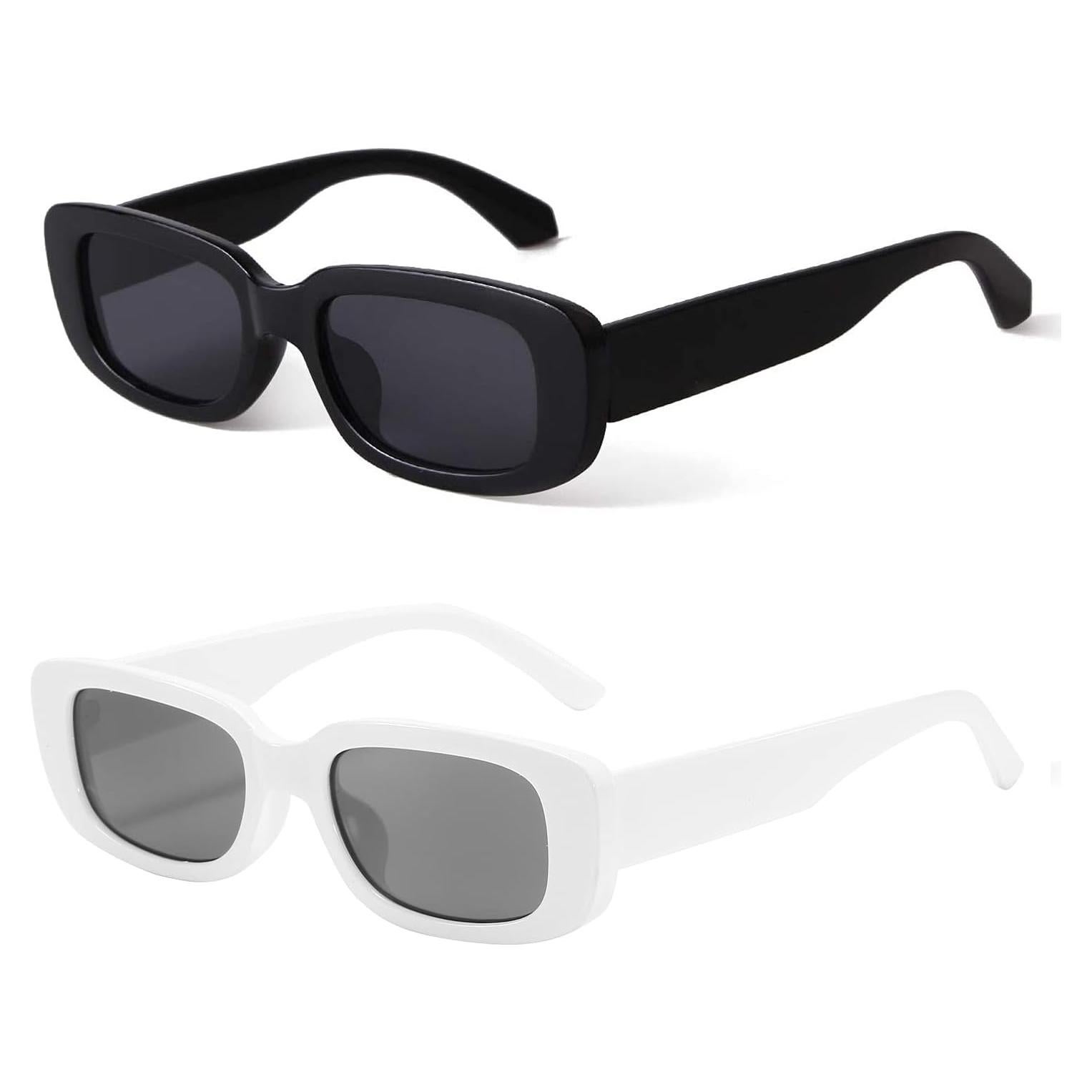 Gafas de Sol BUTABY Retro UV400 para Mujeres Marco Negro