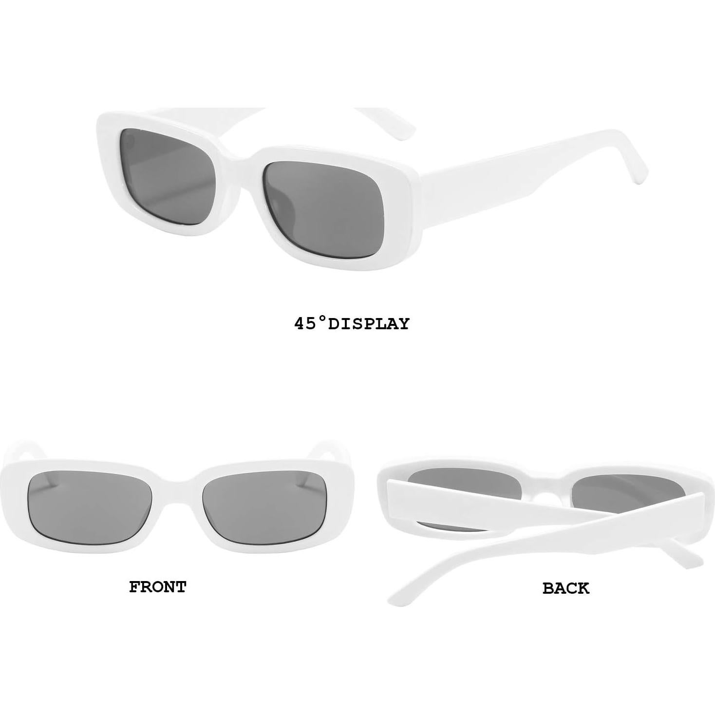 Gafas de Sol BUTABY Retro UV400 para Mujeres Marco Negro