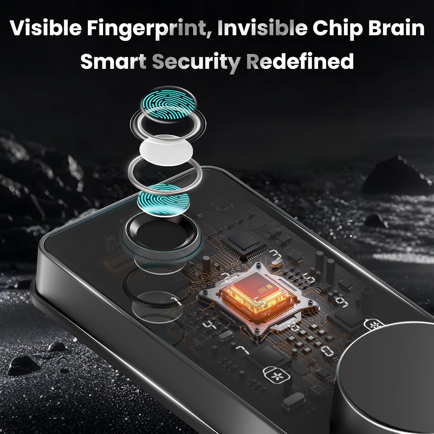 Cerradura Inteligente Biquole QEK-S03 con Huella Dactilar y App