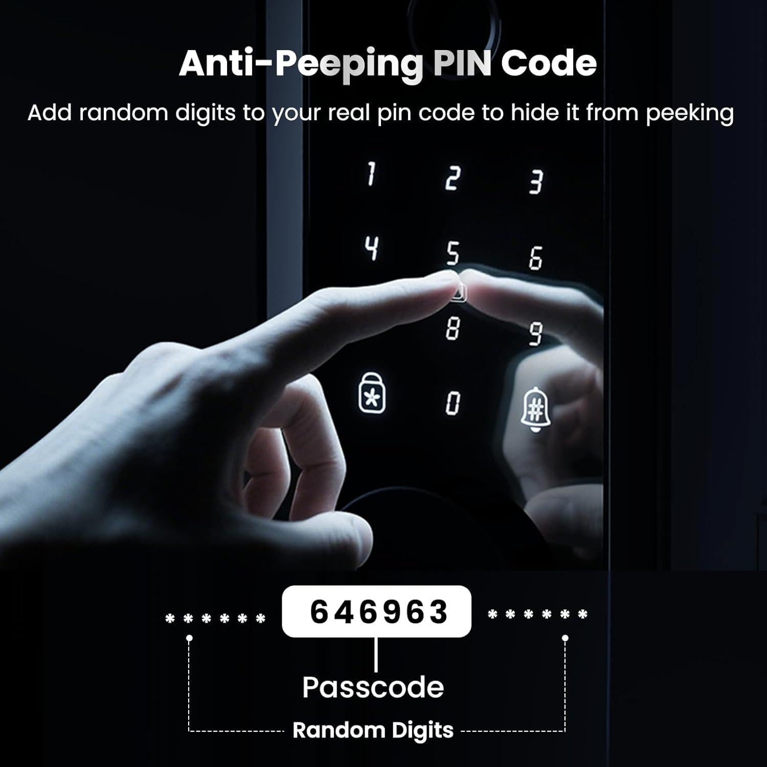 Cerradura Inteligente Biquole QEK-S03 con Huella Dactilar y App