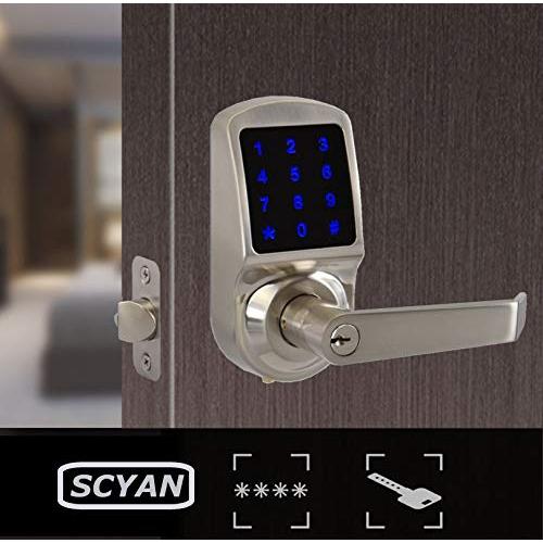 Cerradura Inteligente Scyan X3 Teclado Táctil Níquel Satinado
