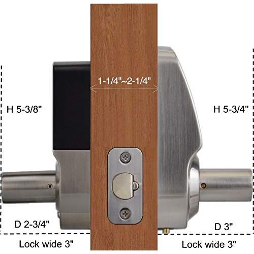 Cerradura Inteligente Scyan X3 Teclado Táctil Níquel Satinado