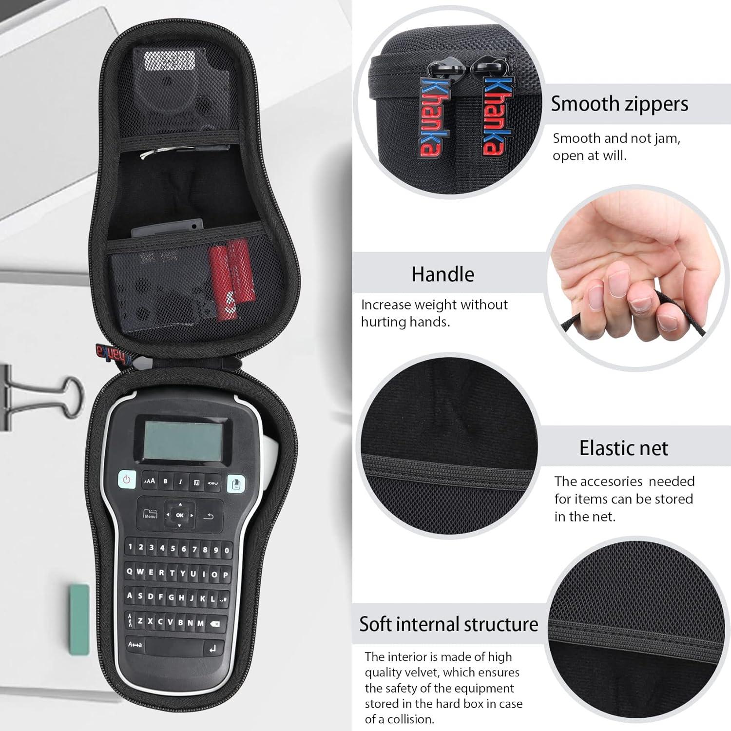 Funda Dura Khanka para Etiquetadora DYMO 160 - Negro