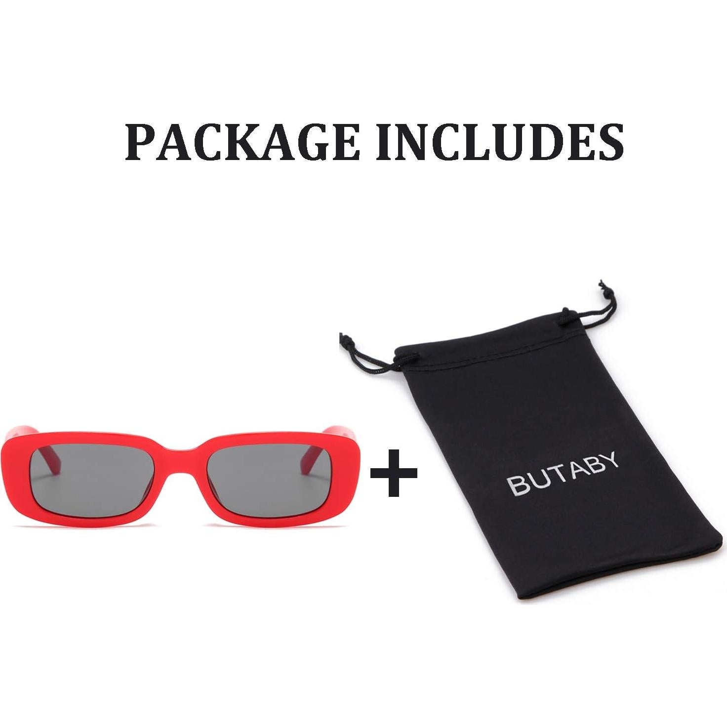 Gafas de Sol BUTABY Rectangulares UV400 para Mujeres