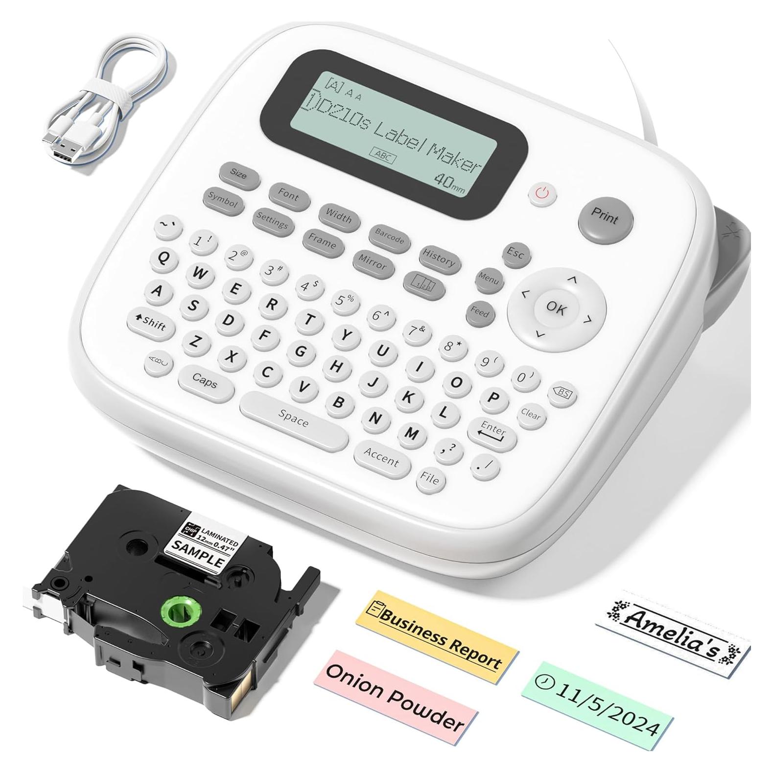 Máquina de Etiquetas VolenGo D210S con Cinta Laminada 12mm