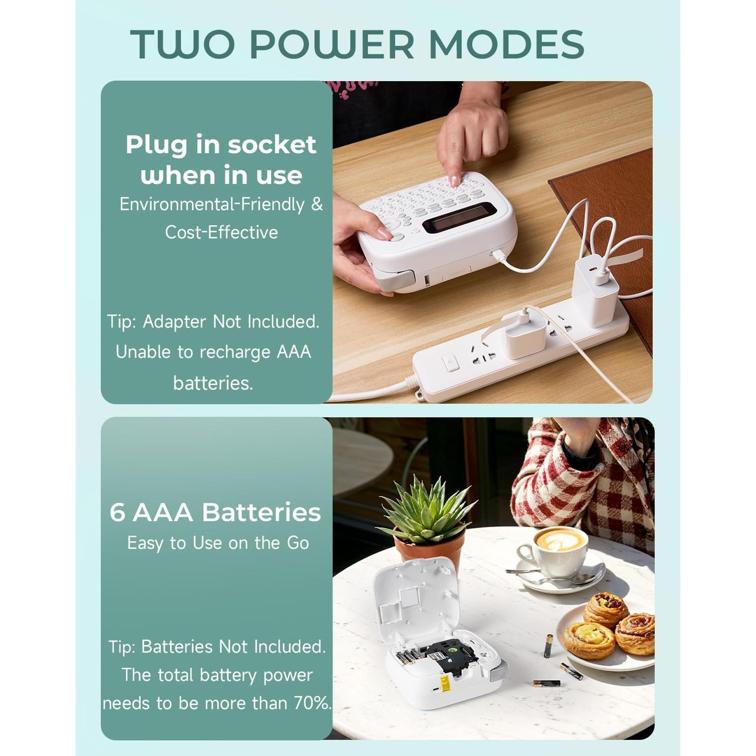 Máquina de Etiquetas VolenGo D210S con Cinta Laminada 12mm