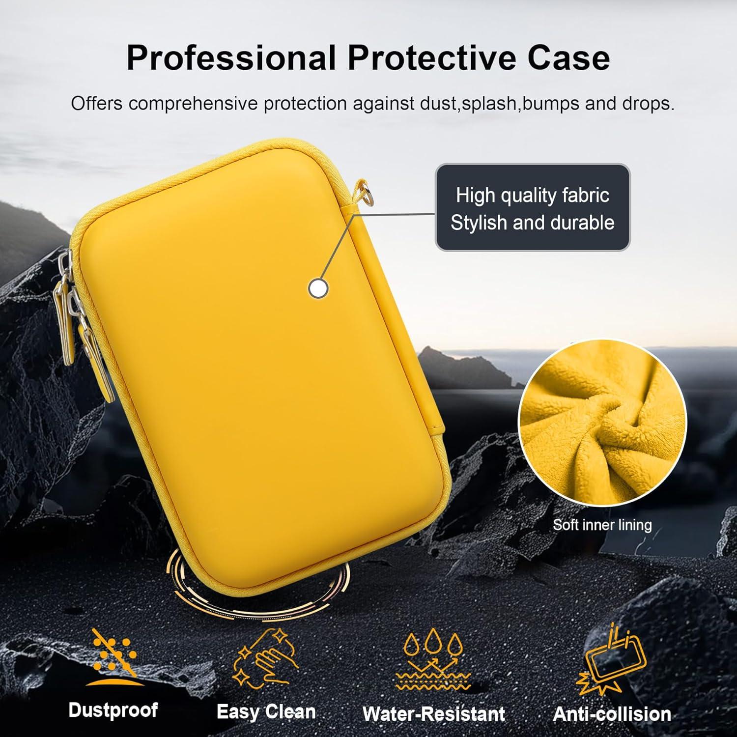 Funda Protectora RAIALL para Etiquetadora Phomemo D30/D35 Amarillo
