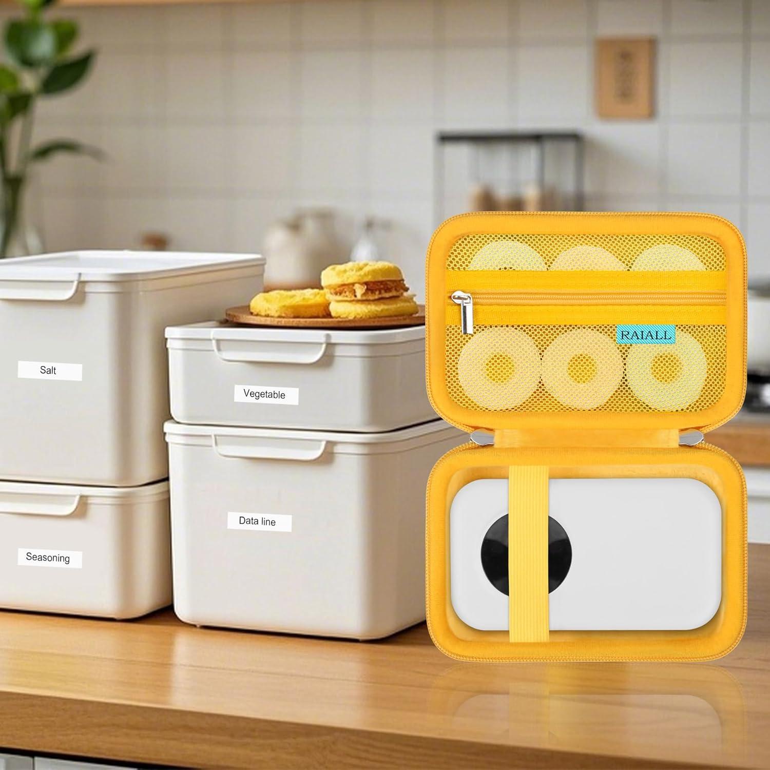 Funda Protectora RAIALL para Etiquetadora Phomemo D30/D35 Amarillo