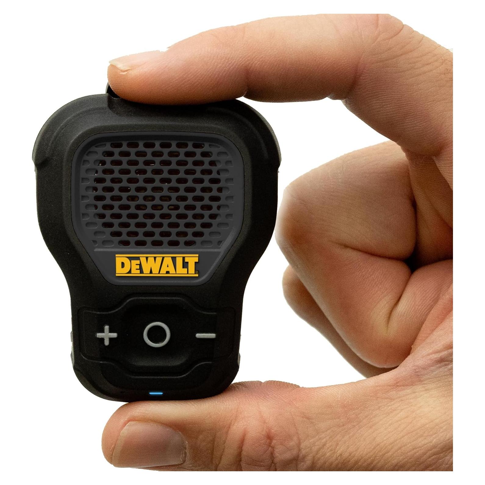 Altavoz Bluetooth DEWALT Portátil Resistente al Agua Negro