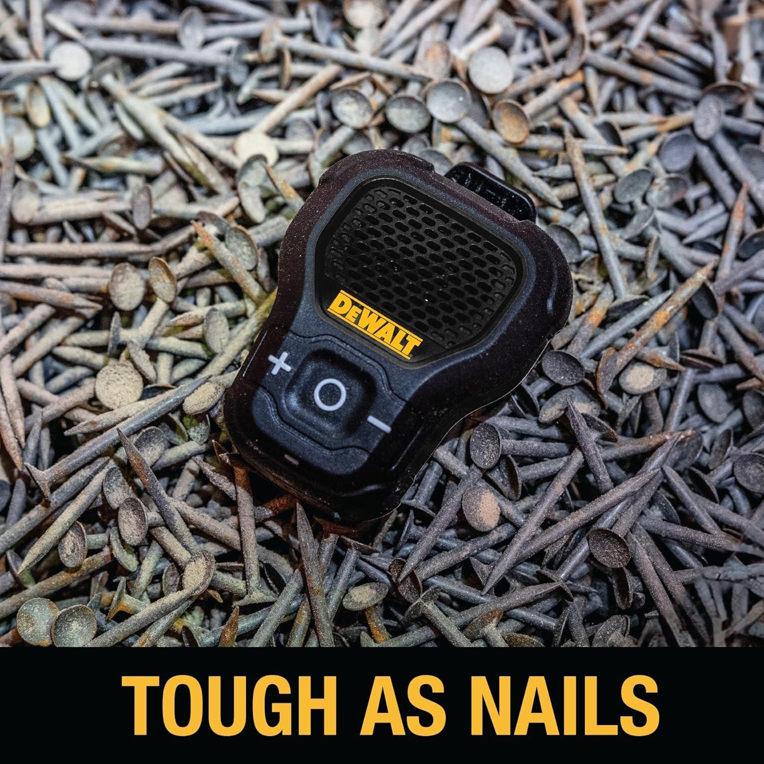 Altavoz Bluetooth DEWALT Portátil Resistente al Agua Negro