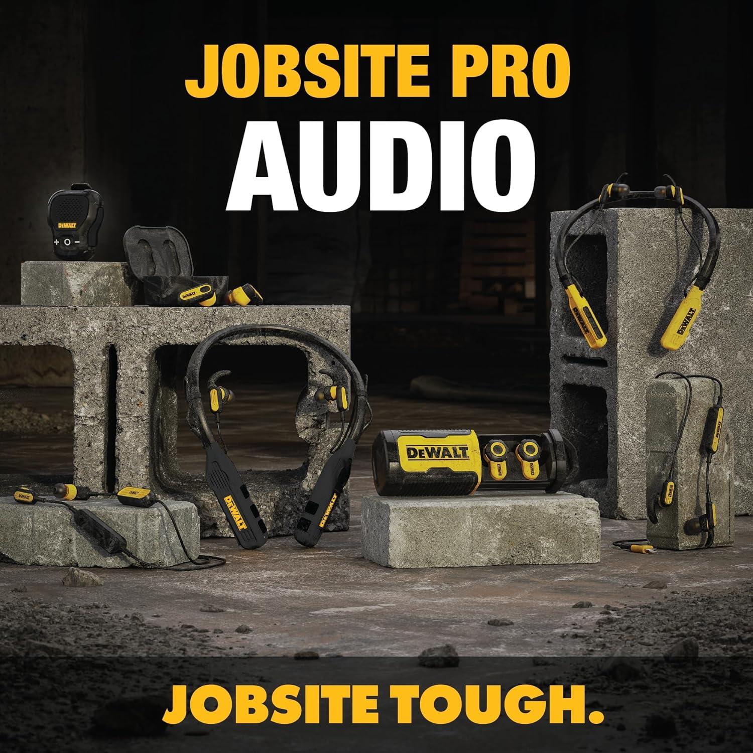 Altavoz Bluetooth DEWALT Portátil Resistente al Agua Negro