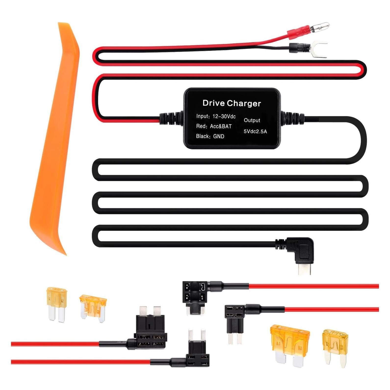 Kit de Cableado Duro USB C SSNNUU para Cámara de Salpicadero