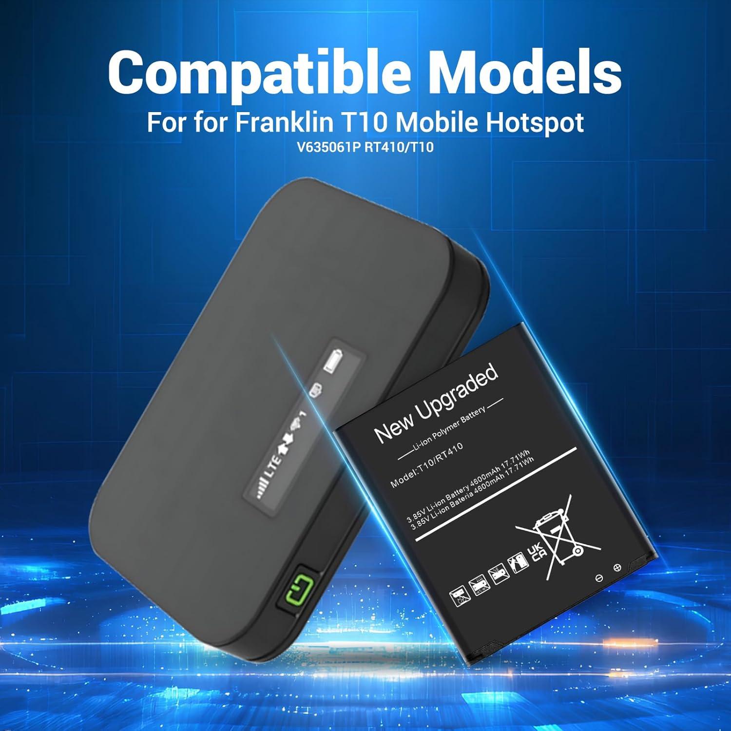 Batería de Reemplazo Franklin T10 4600mAh Li-ion Alta Capacidad