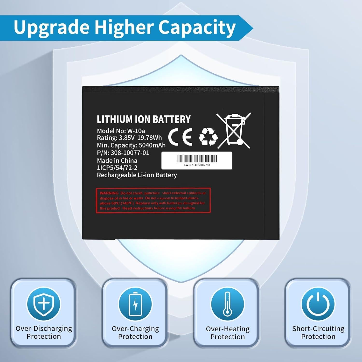 Batería W-10a Senpinkboo para Enrutador Móvil Netgear M1 M2