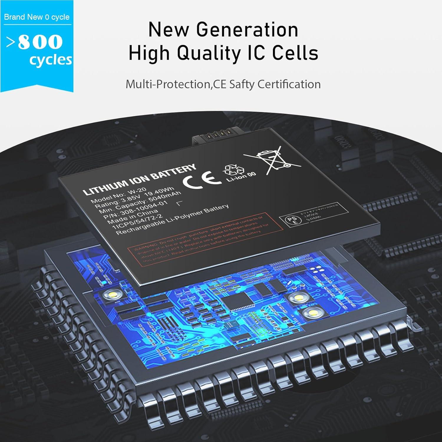 Batería de Reemplazo W-20 TGXJI 5040mAh para Netgear Nighthawk 5G