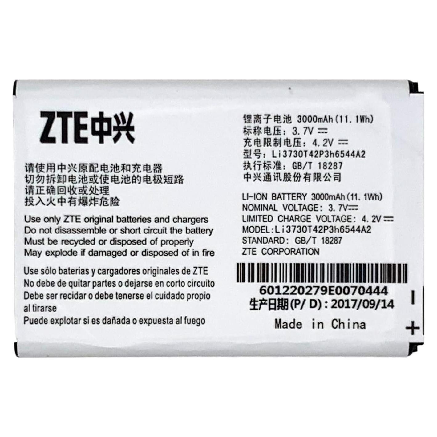 Batería Original ZTE Li3730T42P3H6544A2 para Hotspot MF96