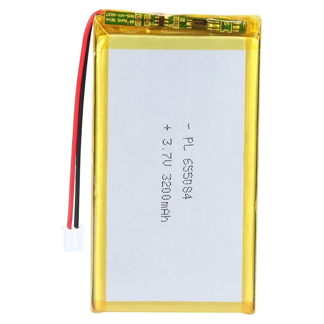 Batería de polímero de litio 3.7V 3200mAh AKZYTUE con conector JST