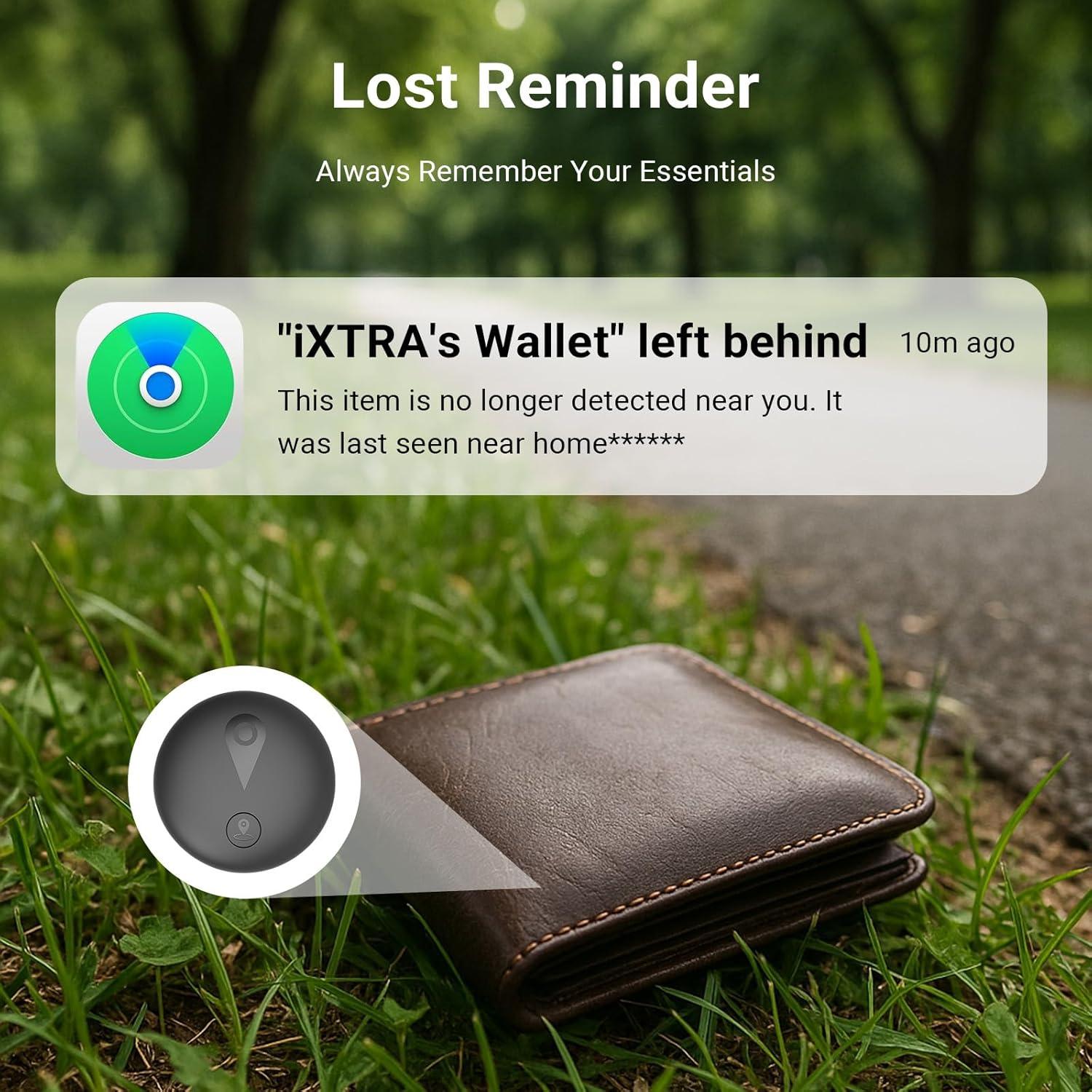 Rastreador Bluetooth iXTRA Finder Tag F18B 4 Pack Negro