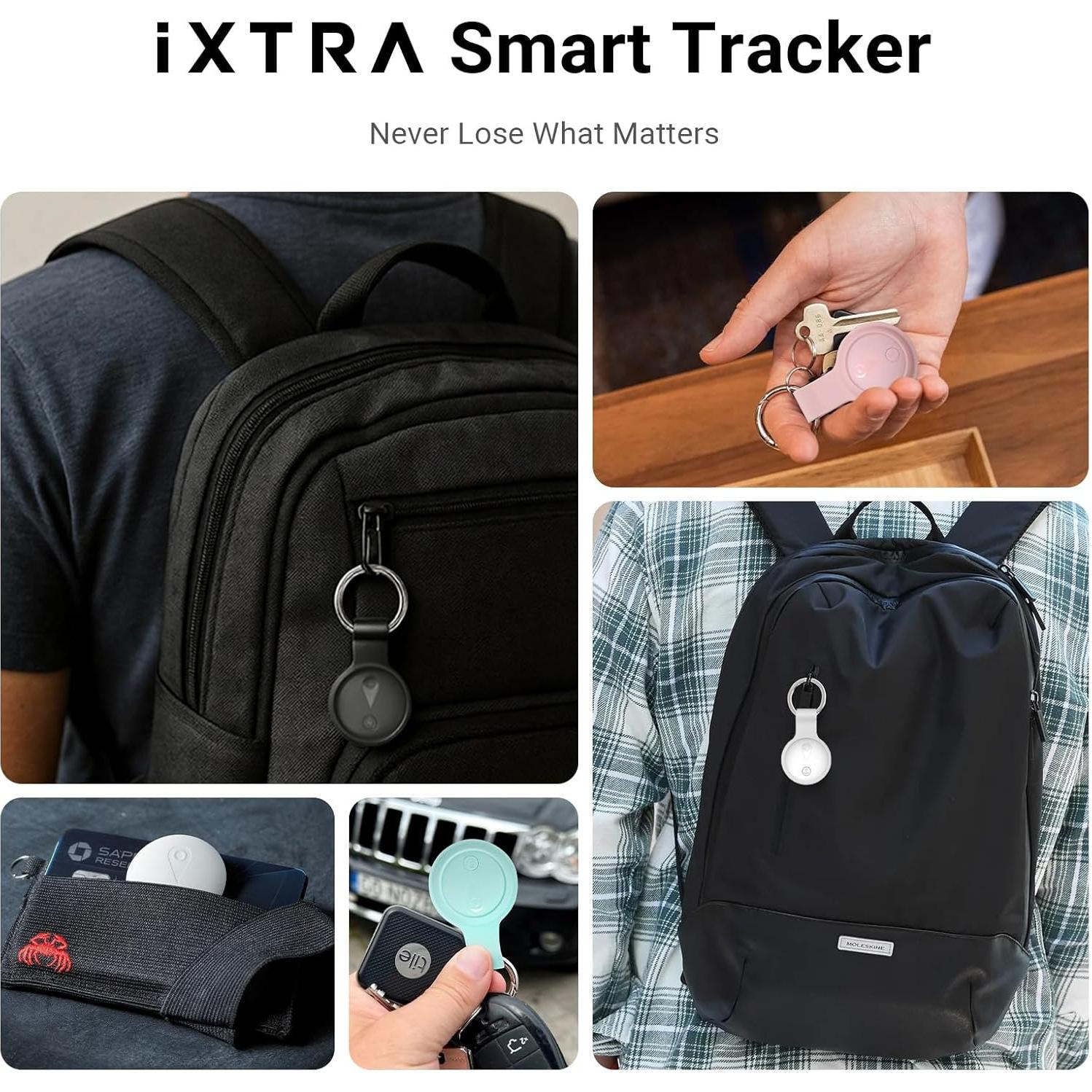 Rastreador Bluetooth iXTRA Finder Tag F18B 4 Pack Negro