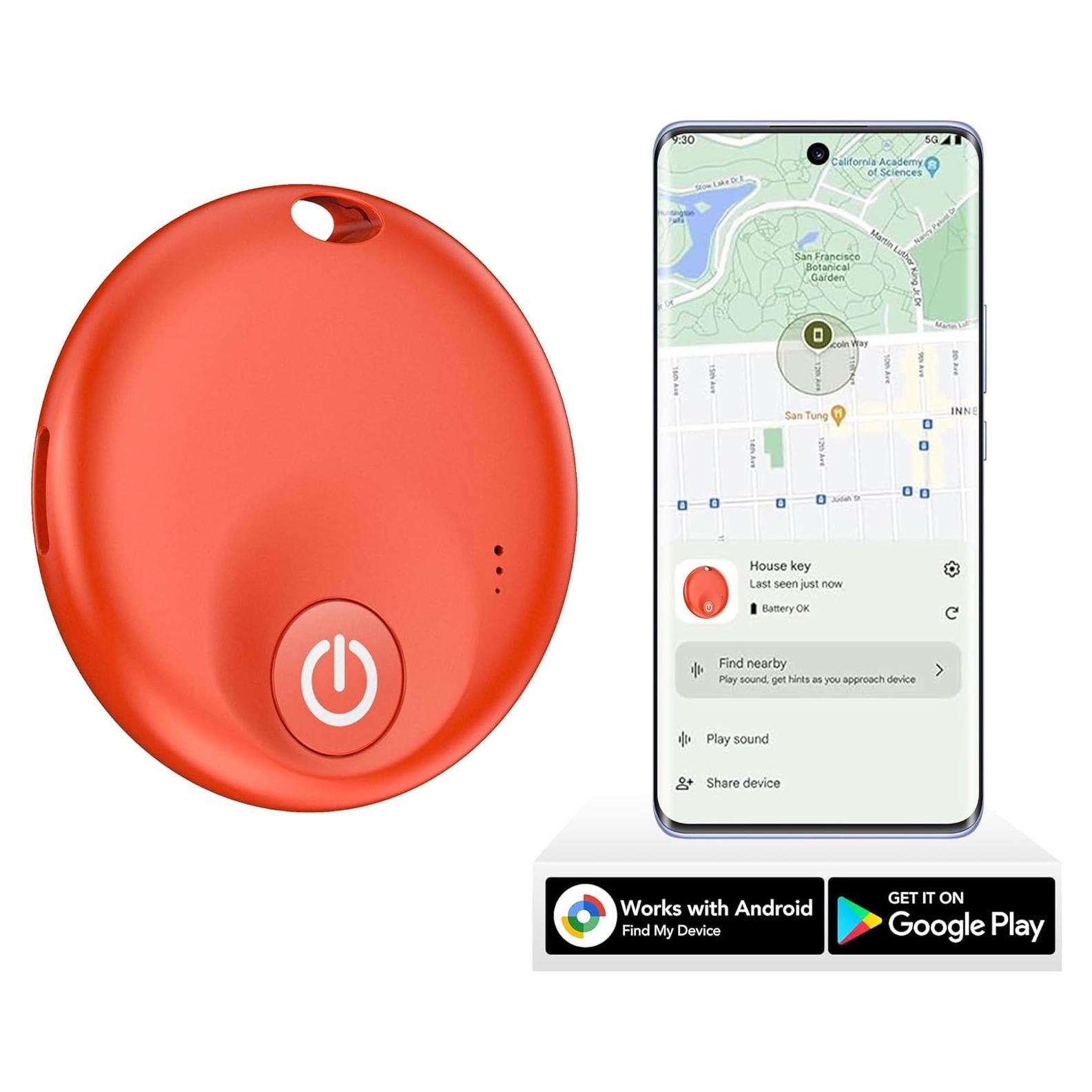 Rastreador de Ubicación Android PAKCQNH Rojo Bluetooth