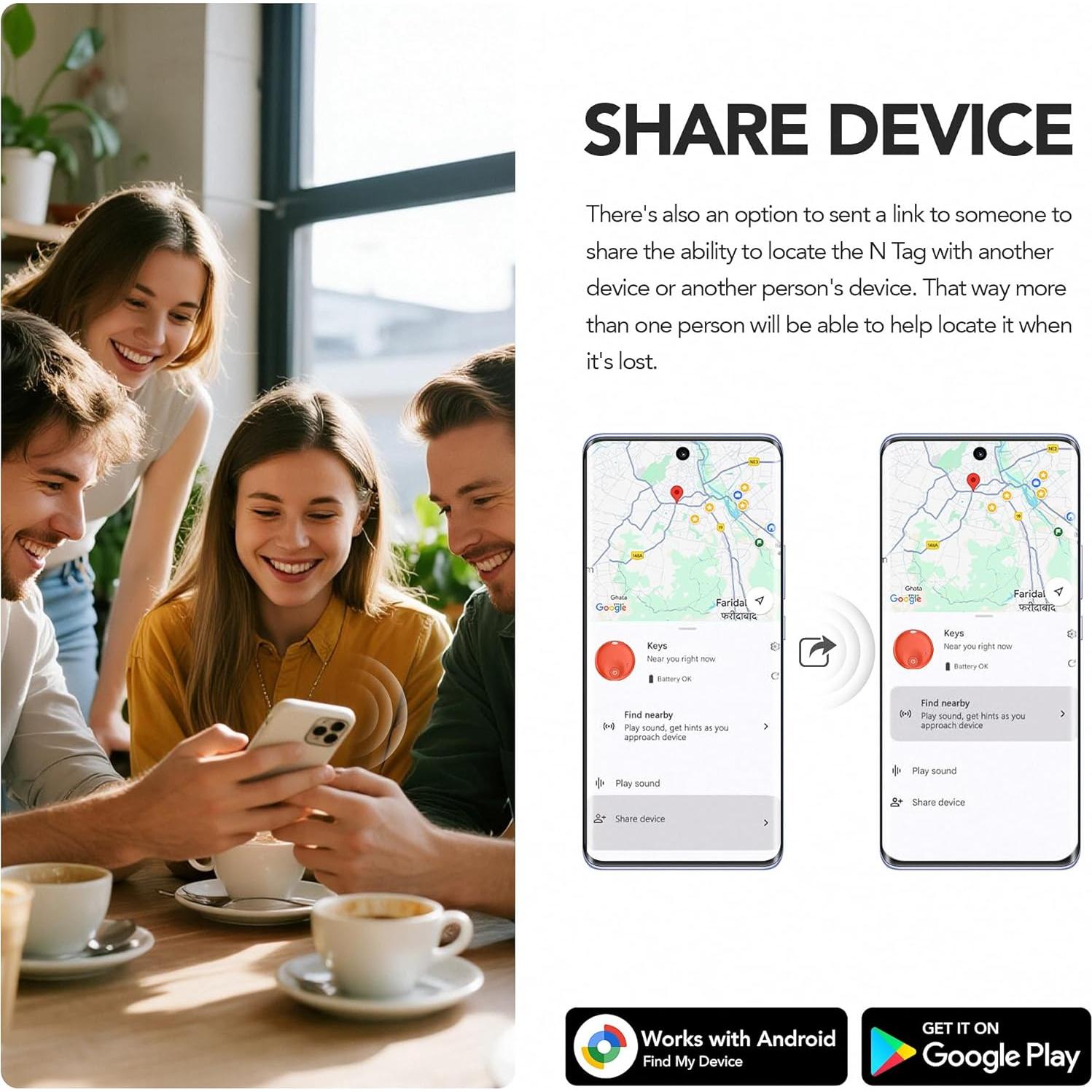 Rastreador de Ubicación Android PAKCQNH Rojo Bluetooth