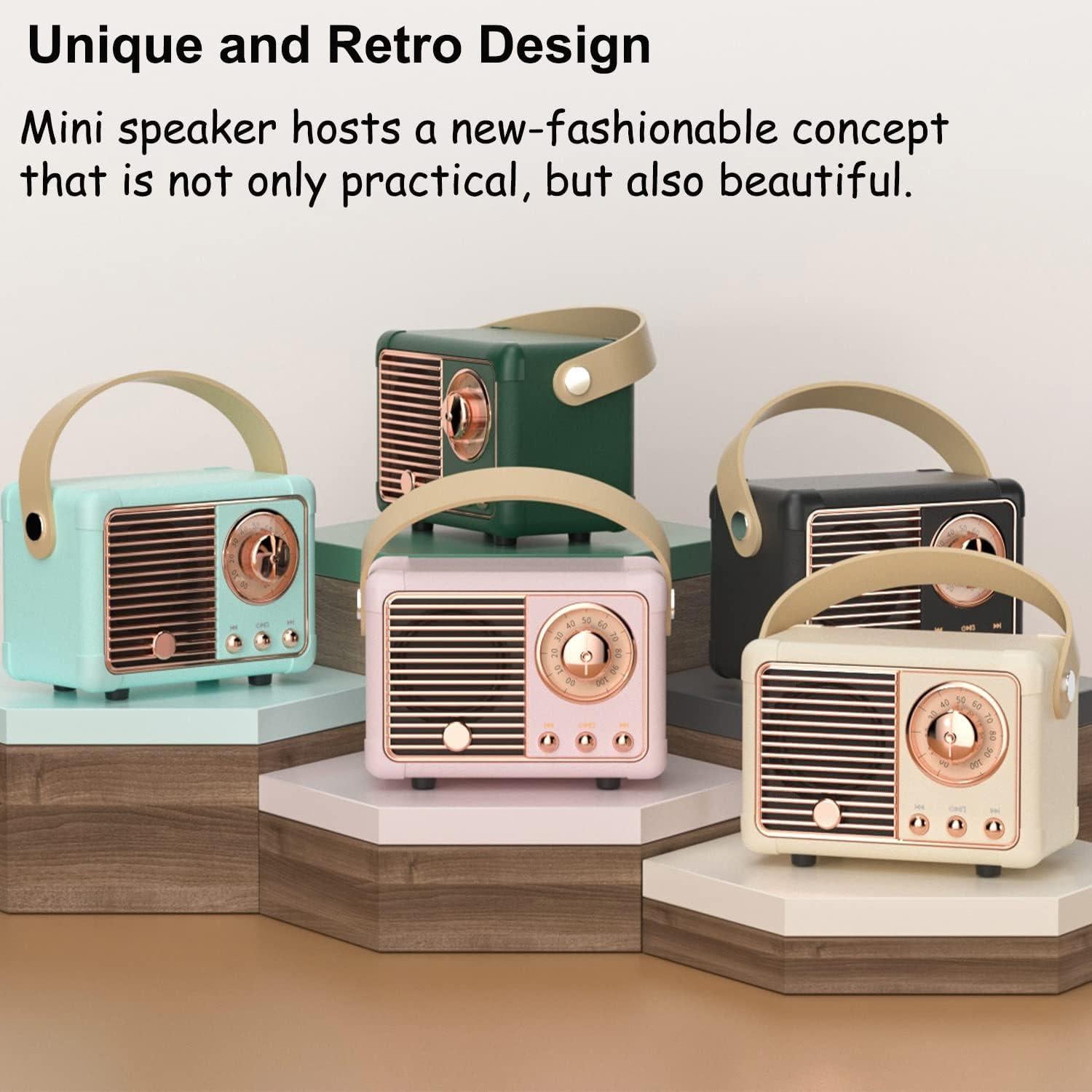 Altavoz Bluetooth Retro Baolira HM11 Beige Portátil 4.5W