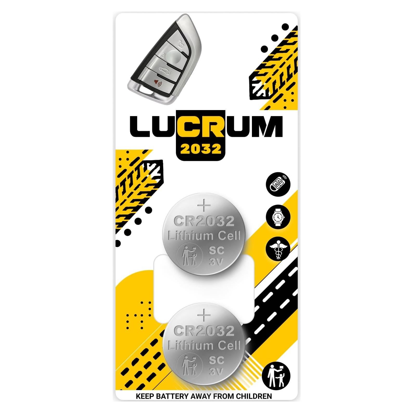 Batería CR2032 Lucrum para Llave BMW y Mini 2014-2025 - 2 Pcs