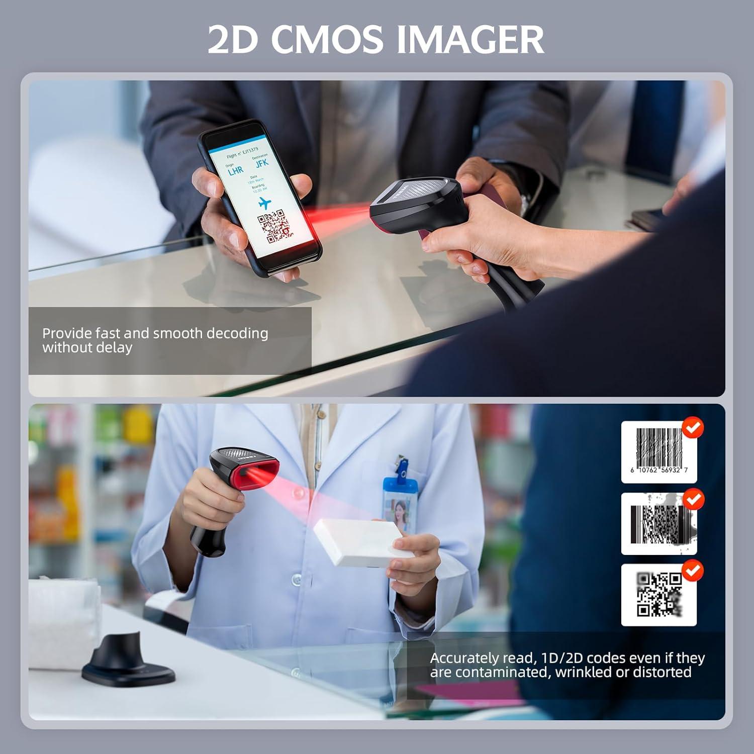 Escáner de Código de Barras TEEMI TMSL-58CR Bluetooth 2D