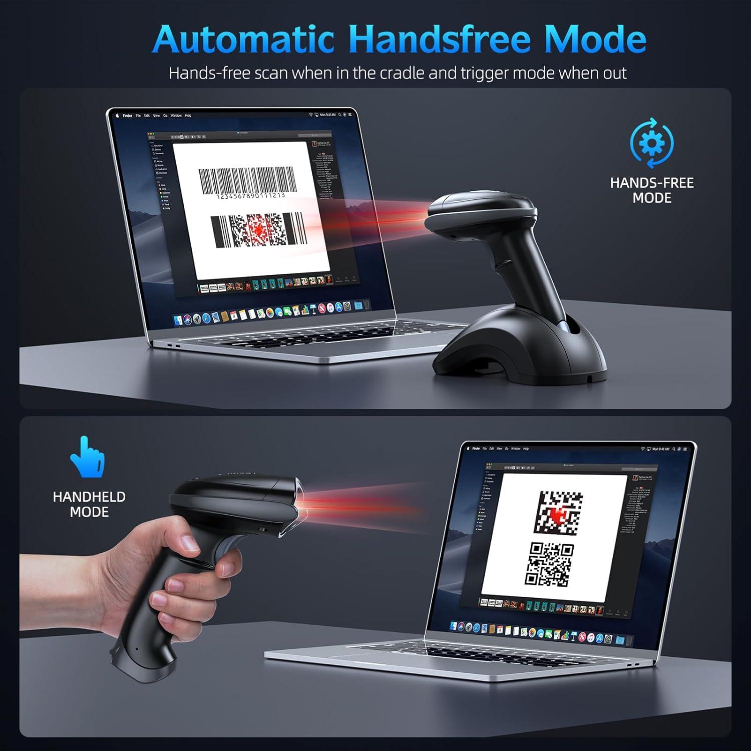 Escáner de Código de Barras Bluetooth TEEMI TMSL-55CR Inalámbrico