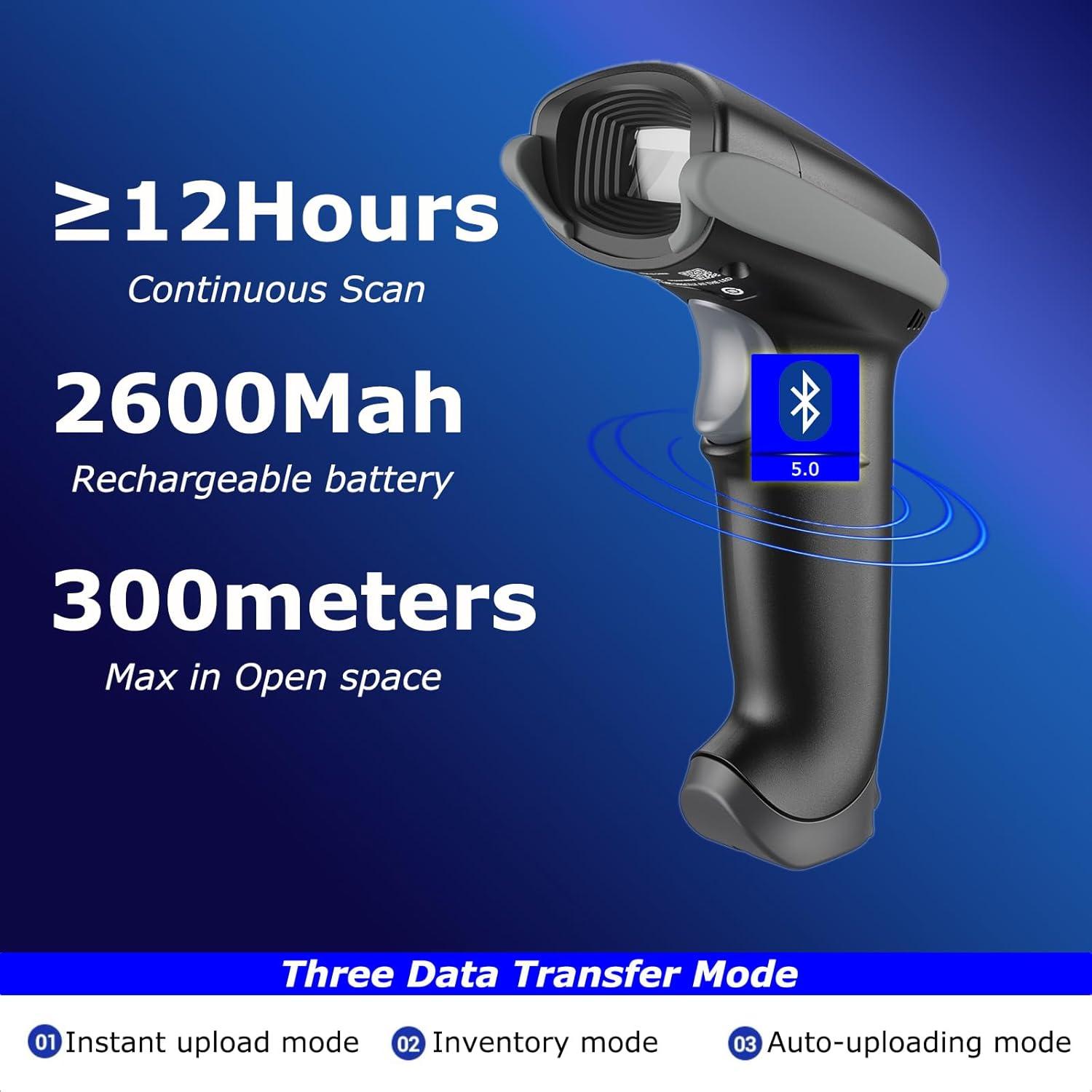 Escáner de Código de Barras Bluetooth TEEMI TMSL-55CR Inalámbrico