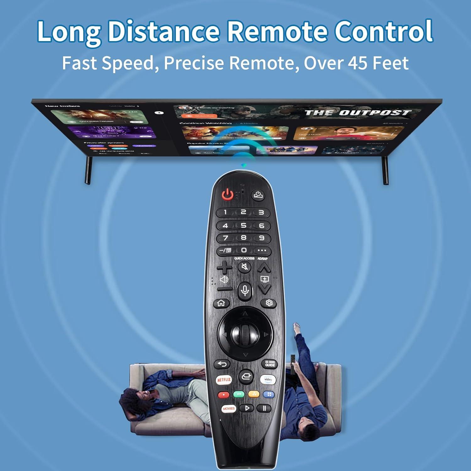 Control Remoto Mágico de Voz LG AKB75855501 para TV Smart