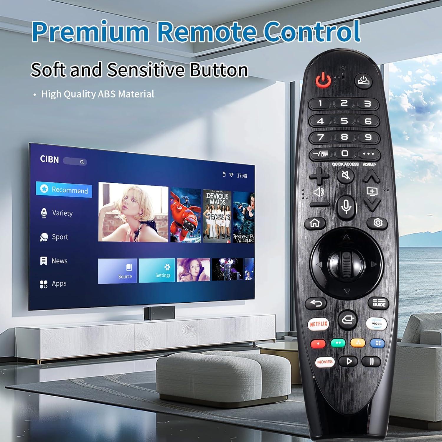 Control Remoto Mágico de Voz LG AKB75855501 para TV Smart