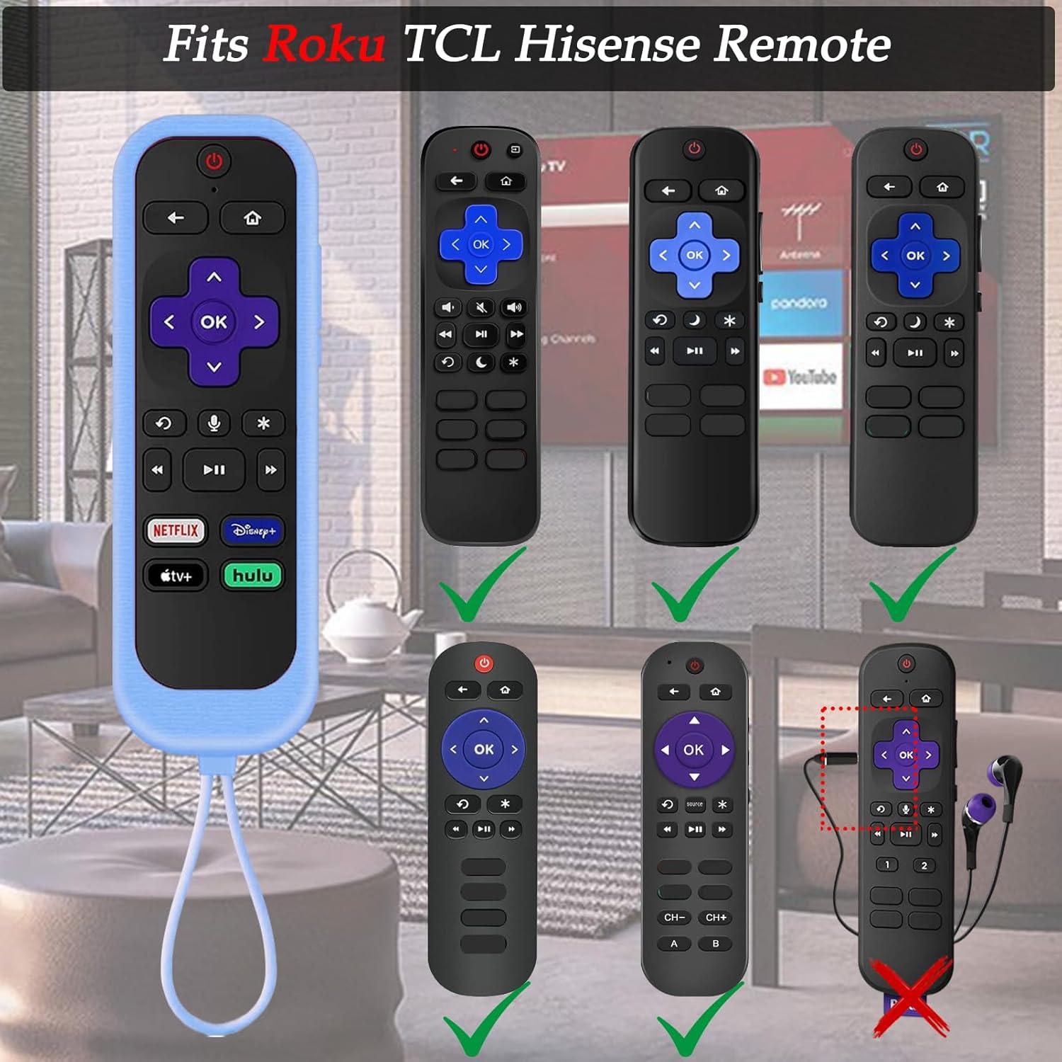 Funda de Silicona Brillante para Control Remoto TCL Roku RC280