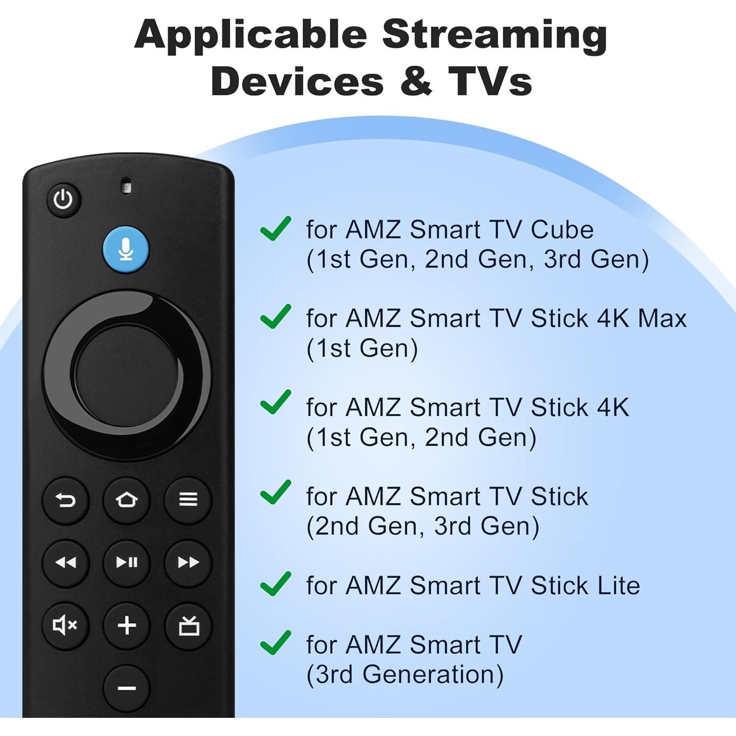 Control Remoto Reemplazo LoLaSta para Smart TV y Stick 4K