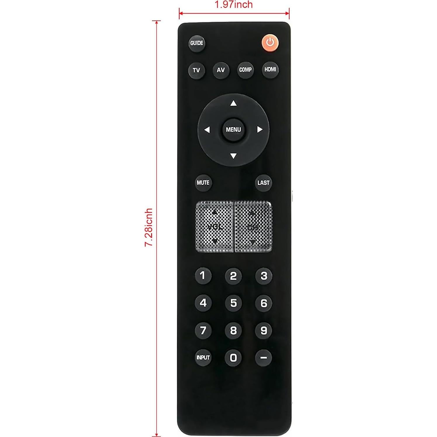 Control Remoto VR2 Reemplazo para TV Vizio - Compatible con Modelos VL260M, VL320M, VL370M