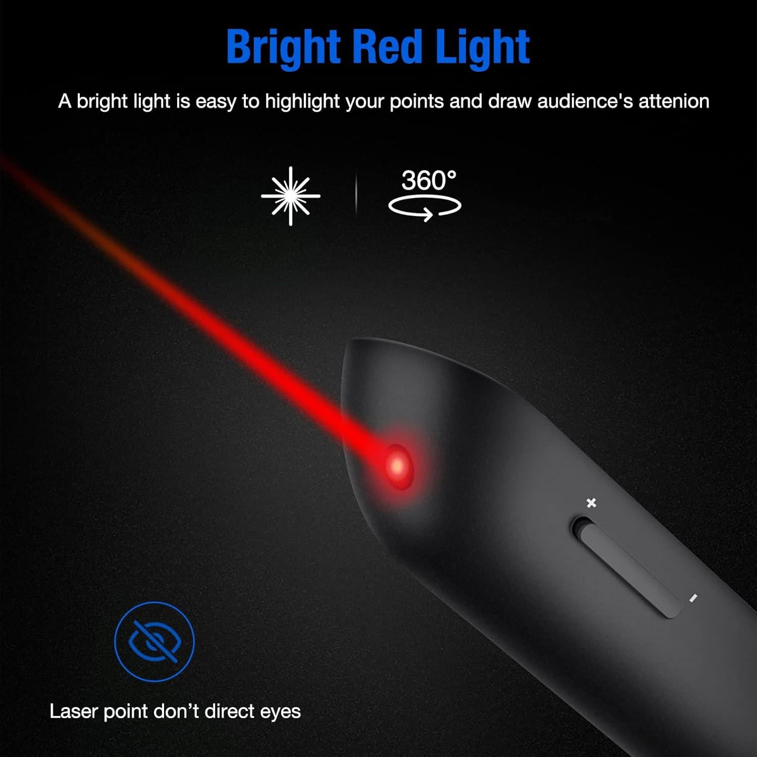 Controlador de Presentación Inalámbrico DinoFire RCRF-021 Bluetooth y RF