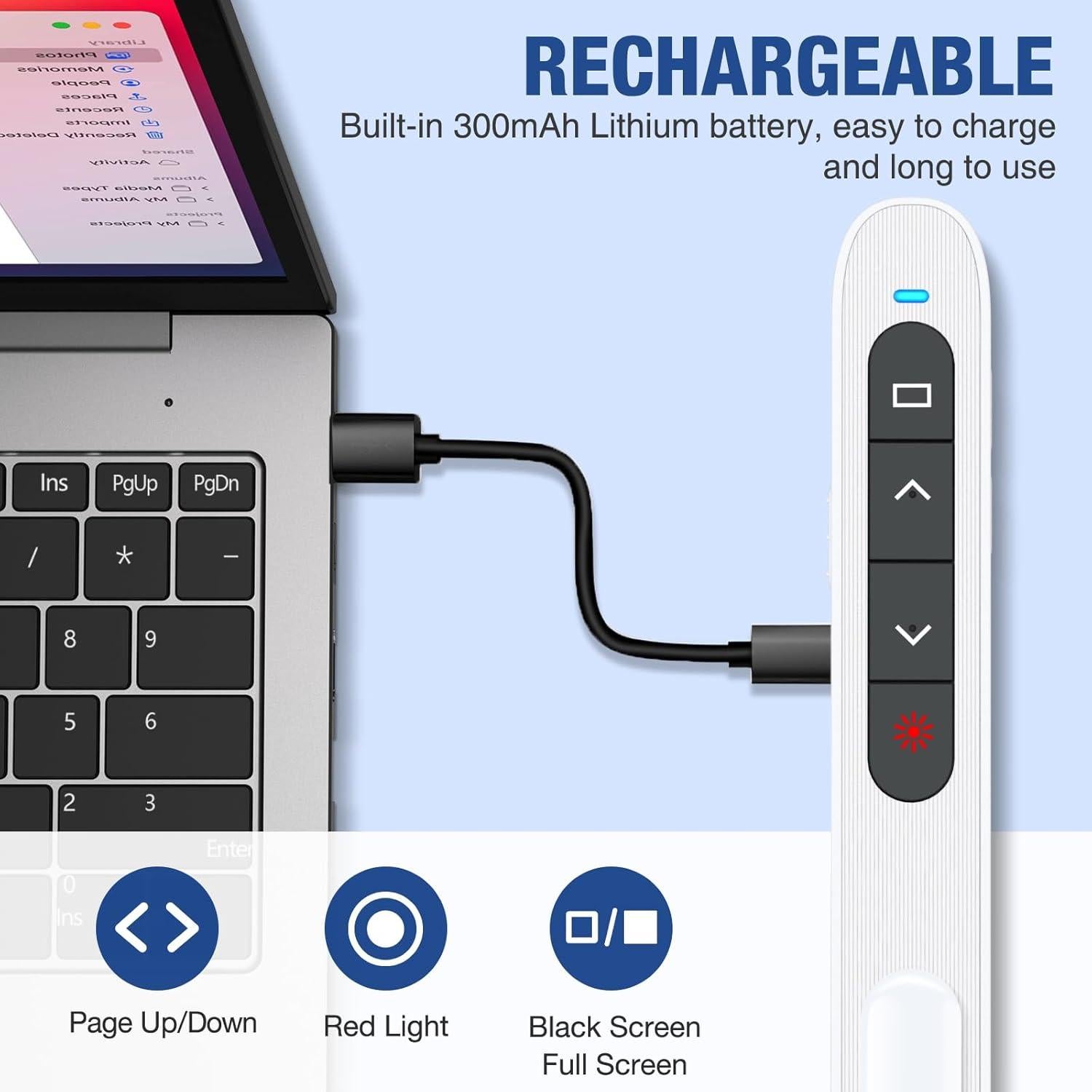 Controlador de Presentación Inalámbrico USB-C Shenzhen WP202