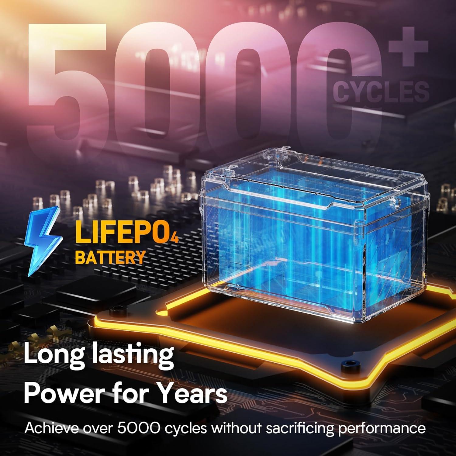 Batería de Litio LiFePO4 GOLDENMATE 12V 7Ah IP67 5000+ Ciclos