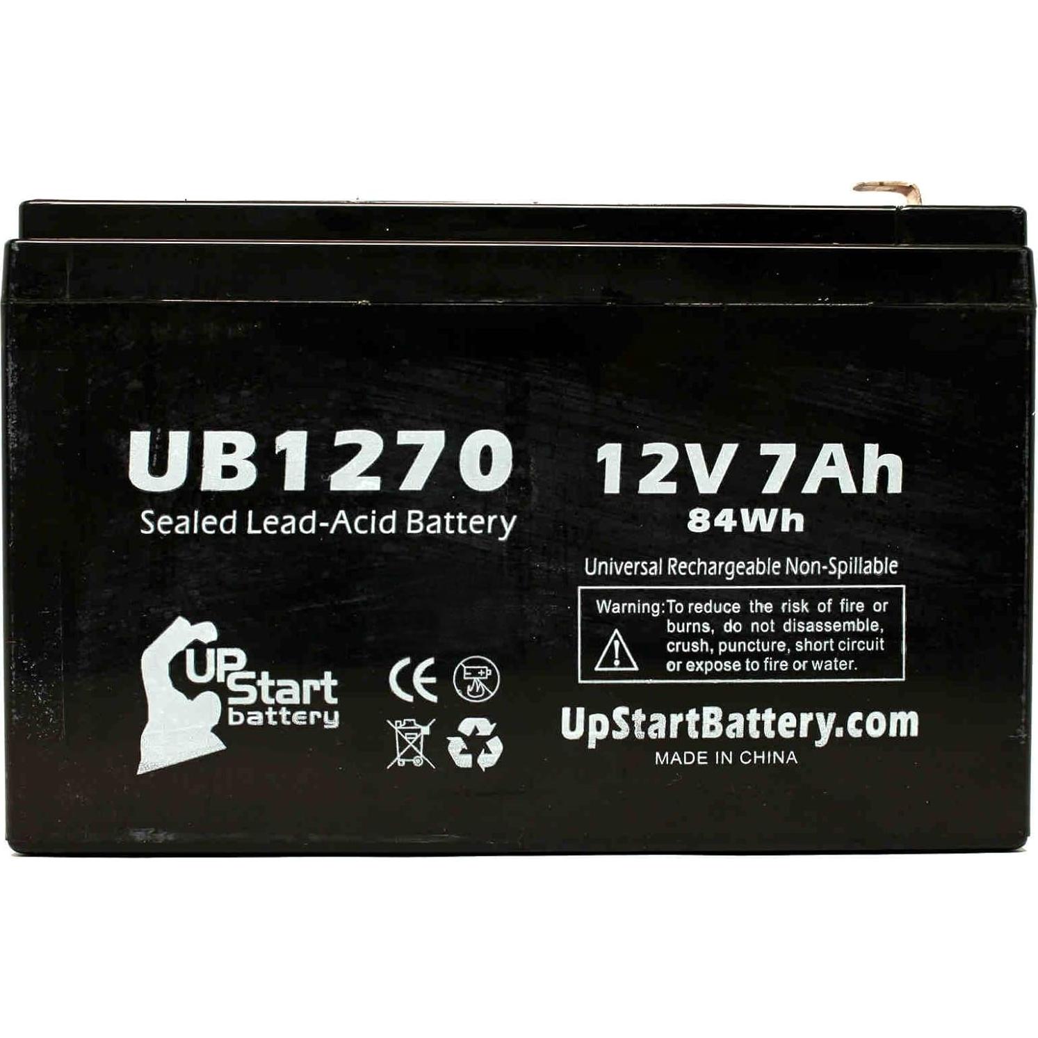 Batería Plomo Ácido Sellada UpStart UB1270 12V 7Ah F1