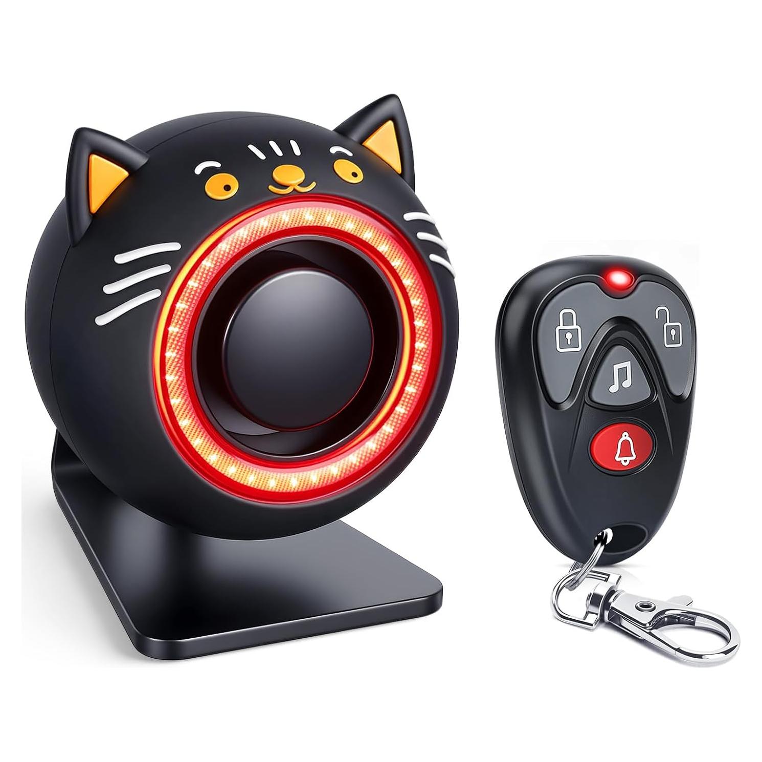 Sistema de Alarma Inalámbrico LNKERCO KS-SF33RS 120dB con Luz Roja