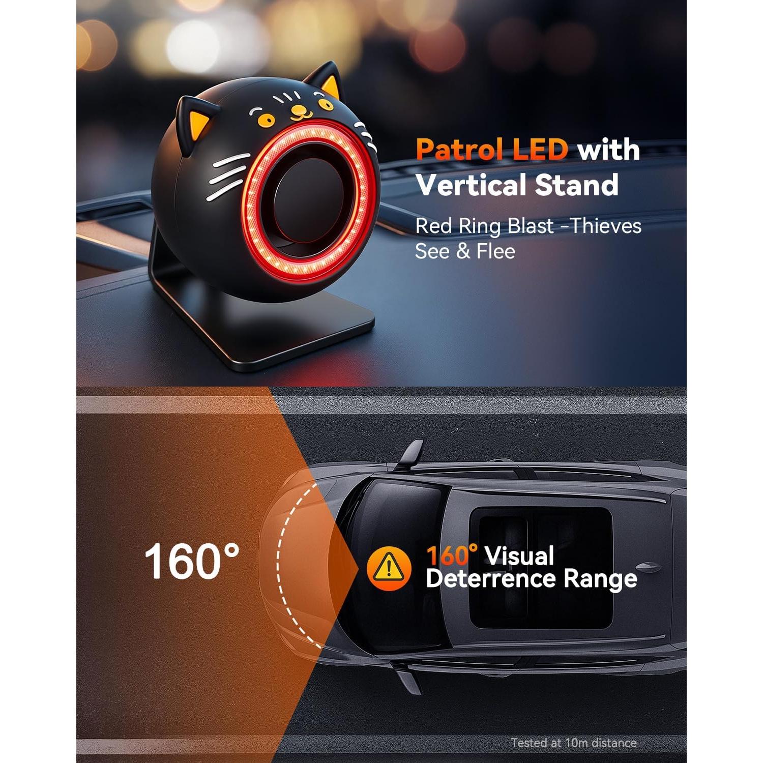 Sistema de Alarma Inalámbrico LNKERCO KS-SF33RS 120dB con Luz Roja