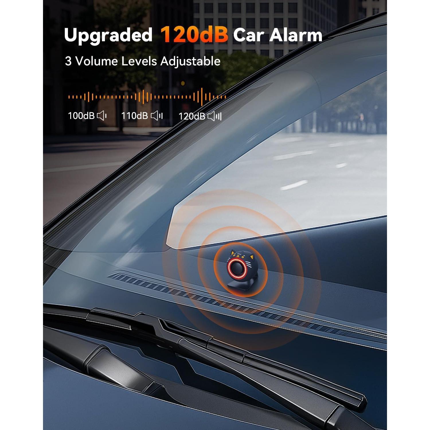 Sistema de Alarma Inalámbrico LNKERCO KS-SF33RS 120dB con Luz Roja