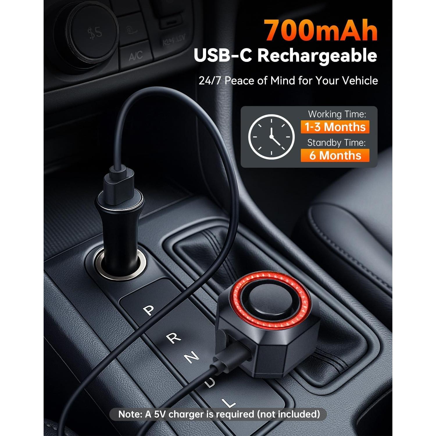 Sistema de Alarma Inalámbrico LNKERCO KS-SF33RS 120dB con Luz Roja