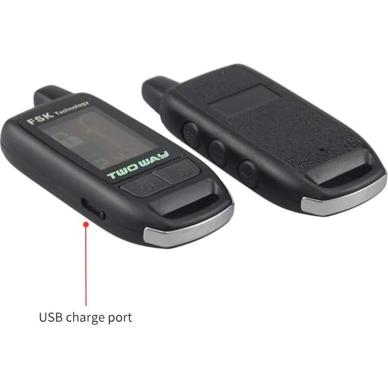 Sistema de Alarma para Automóvil EASYGUARD EC206-B 2 Vías LCD