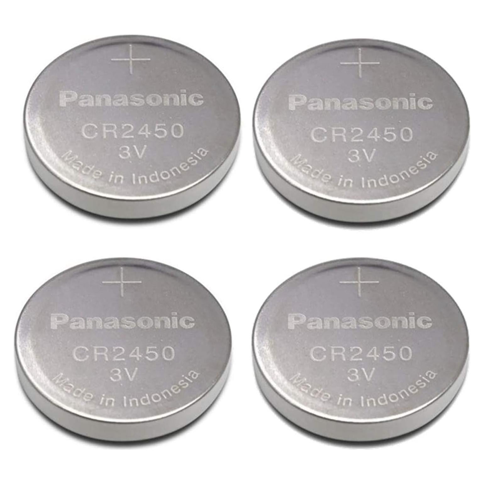Batería de Litio CR2450 Panasonic - Paquete de 4 Unidades