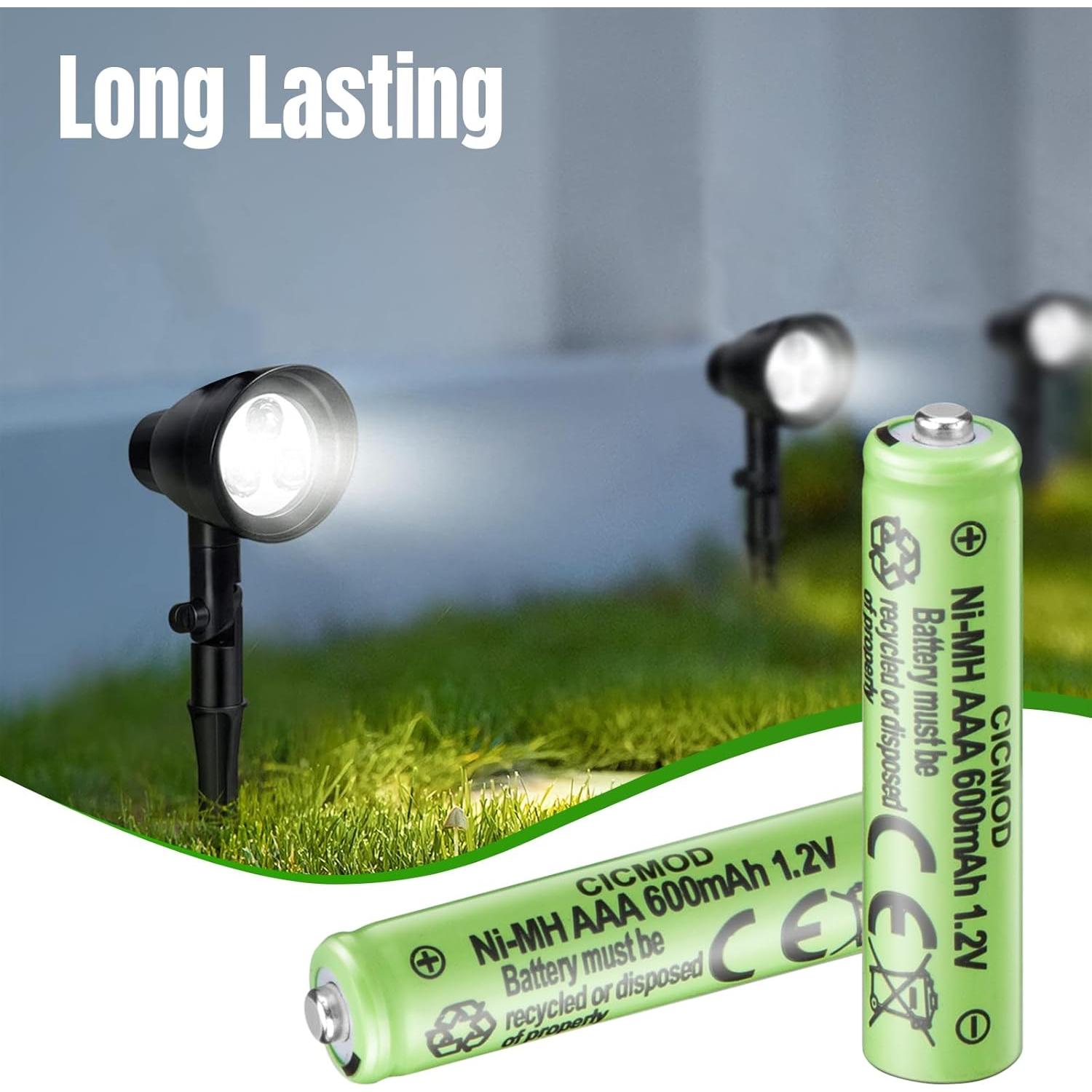 Baterías Recargables AAA CICMOD 1.2V 600mAh Paquete de 8