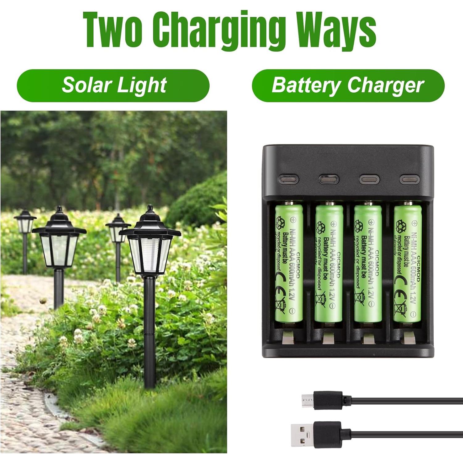 Baterías Recargables AAA CICMOD 1.2V 600mAh Paquete de 8