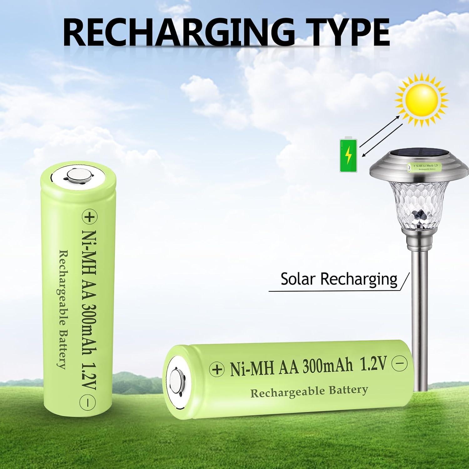 Baterías recargables NI-MH AA 300mAh 1.2V Teneyuuo - Paquete de 4