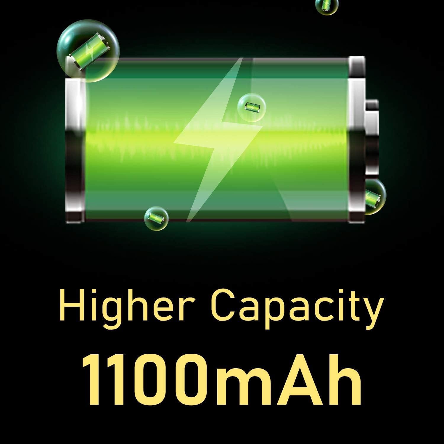 Baterías recargables AA Bonai 1100mAh para luces solares - 8 unidades