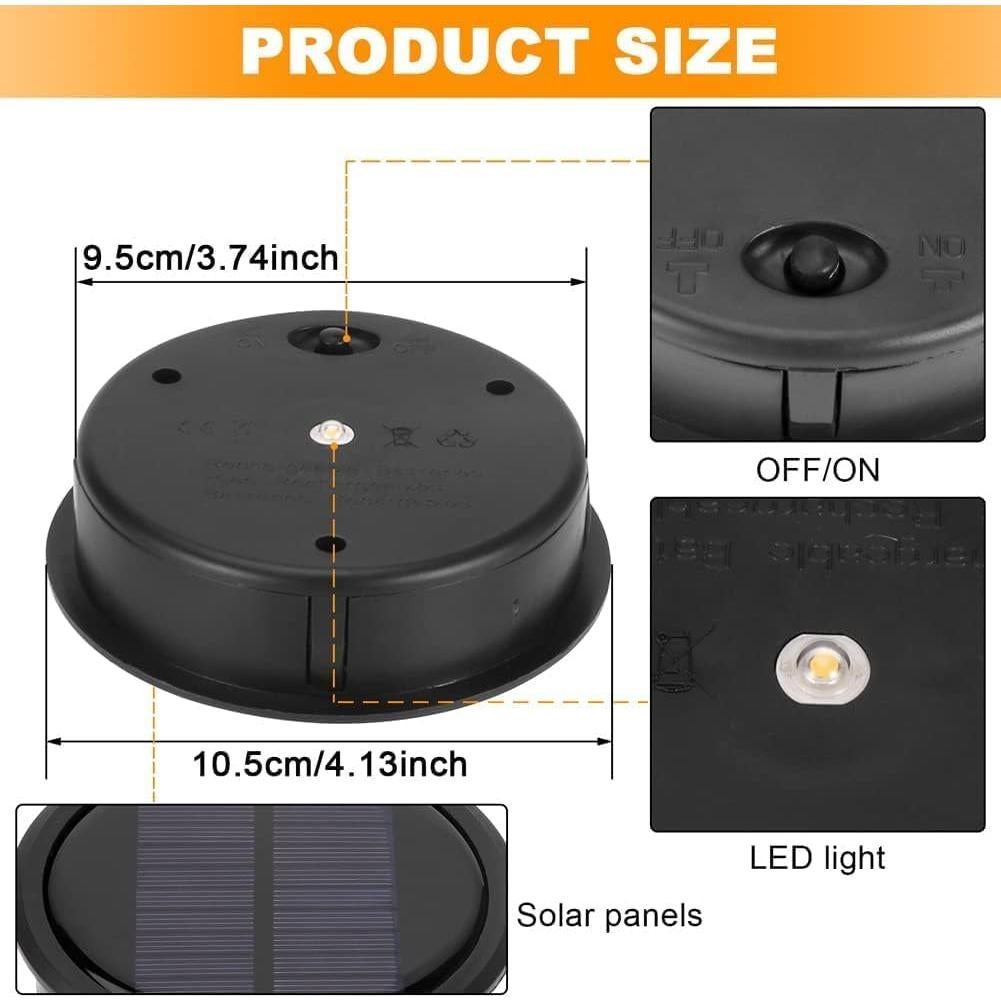 Tapa de Reemplazo Solar MAEATHOO para Faroles Colgantes 10.5 cm